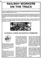 Railway workers on the track
