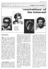 A tribute to the pioneers: Voortrekkers of the Transvaal