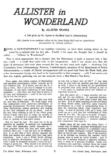Allister in wonderland