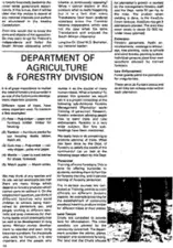 Department of Agriculture and Forestry Division