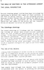 The role of doctors in the Uitenhage unrest - the legal perspective