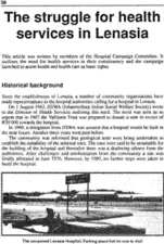 The struggle for health services in Lenasia