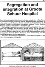 Segregation and integration at Groote Schuur Hospital