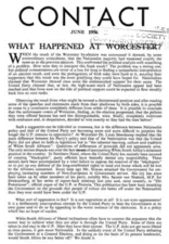 What happened at Worcester?