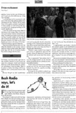 Bush radio says, lets do it