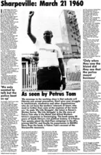 Sharpeville - March 21, 1960 by Petrus Tom