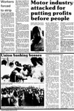 Motor industry attacked for putting profits before people