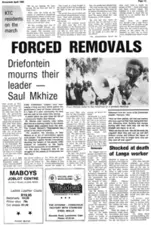 Driefontein mourns their leader - Saul Mkhize
