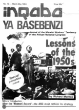 Inqaba ya basebenzi Number 13, March - May 1984