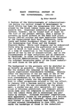Black industrial protest on the Witwatersrand, 1901-02