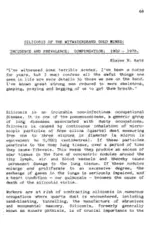 Silicosis of the Witwatersrand gold mines: incidence and prevalence; compensation; 1902 - 1978.
