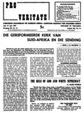 Die gereformeerde kerk van Suid-Afrika en die sending