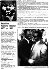 President Samora Machel 1933 - 1986
