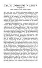 Trade unionism in Kenya
