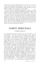 Passive resistance