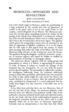 Morocco: monarchy and revolution