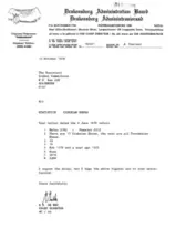 Letter from R H De Wet, Chief Director of the Drakensburg Administration Board to the Secretary of the Ciskei Commission
