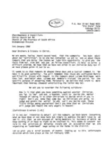 Letter addressed to the Churchwardens and councillors, Christ Church Kei Road describing events leading to the eviction of farm workers from Wolseley Estate
