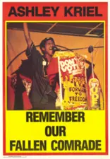 Ashley Kriel : remember our fallen comrade