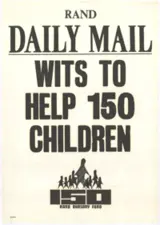 Rand Daily Mail: Wits to help 150 children