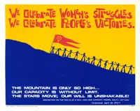 We celebrate women's struggles: we celebr