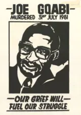 Joe Gqabi: murdered 31 July 1981