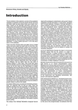 
Economic Policy, Growth and Equity: Introduction
