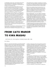 From Cato Manor to Kwa Mashu