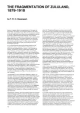 The Fragmentation of Zululand 1879-1918