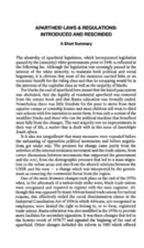 
Apartheid laws and regulations: introduced and rescinded
