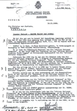 A visual archive of letters from South African Police to Walter sisulu