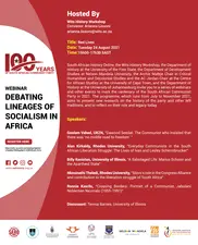 Webinar Programme: Red Lives. Convenor: Arianna Lissoni