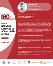 Webinar Programme: Forward to Socialism/Socialist Futures (Panel 2) - Convenor: Janet Cherry