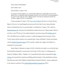 Biography of Ernest Moabi Dipale by Larkin Dobson