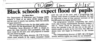 Education Primary 1985 - 1988