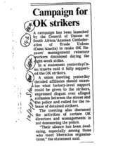 IR Workers Organisations CUSA 1987 - 1980