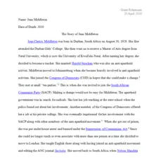 The Story of Jean Middleton by Grant Rohrmann