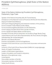 2020 - President Ramaphosa, State of the Nation Address, 13 February 2020