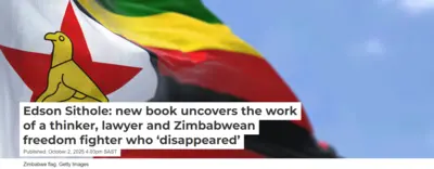 Edson Sithole: new book uncovers the work of a thinker, lawyer and Zimbabwean freedom fighter who ‘disappeared’