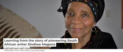 Learning from the story of pioneering South African writer Sindiwe Magona