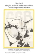 The Origin, Actions and Future of the Civil Co-operation Bureau (CCB)