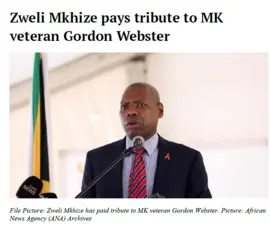 Various tributes to Gordon Webster, IOL, 10 - 11 August 2022