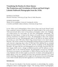 Visualizing the Realm of a Rain-Queen by Patricia Davison and George Mahashe