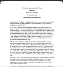 MK Special Operations Unit Project Interviews, Peter-Paul Ngwenya, 3 February 2026, Johannesburg (telephonically)