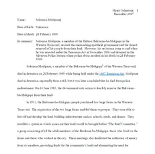 Biography of Solomon Modipane by Henry Johnstone  