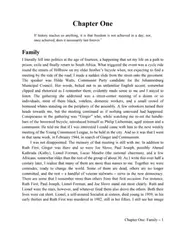 The Final Prize: Family - chapter 1 