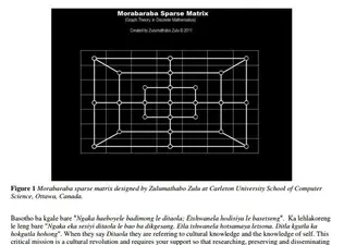 The Basotho Origin of Mathematics - A Public Lecture By Zulumathabo Zulu