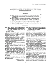United Nations General Assembly Resolution 1375 (XIV): Question of race conflict in South Africa resulting from the policies of apartheid of the Government of the Union of South Africa
