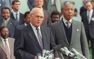 F.W. de Klerk announces the release of Nelson Mandela and unbans political parties