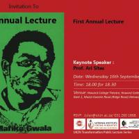 First Mafika Gwala Lecture